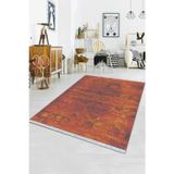 Taba Modern Dokuma Pamuk Tabanlı Kaymaz Kilim Klm013