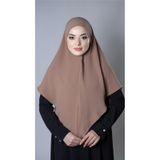 Taba Pratik Hazır Geçmeli Tesettür Eşarp Aerobin Kumaş Düz Hijab 2309_33