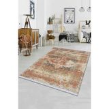 Taba Vintage Dokuma Pamuk Tabanlı Kaymaz Kilim Klm116