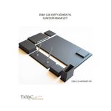 Tabac 3850-115 Sorty Suni Deri Ofis Masaüstü Sümen Seti | Lüks Büro Masa Seti | Füme - Antrasit