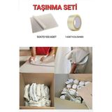 Tabak Bardak Eşya Paketleme Kağıdı 40x60 Cm 100 Adet + Koli Bandı (taşınma Ambalaj Kağıt Seti )