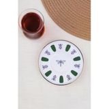Tabak Evi Porselen Acem Zade Yeşil Çay Tabağı 11,8cm Tekli