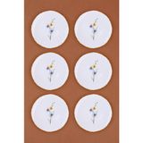 Tabak Evi Porselen Azelya Pasta Tabağı 19,50CM Aly1 6 Kişilik 6 Parça - 19,5 cm