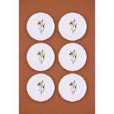 Tabak Evi Porselen Azelya Pasta Tabağı 19,50CM Aly4 6 Kişilik 6 Parça - 19,5 cm