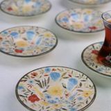 Tabak Evi Porselen Fiori Çay Tabağı Seti 12cm 6 Parça BNS6CTPRS1217