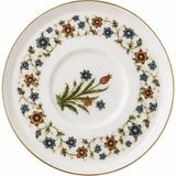 Tabak Evi Porselen Lalezar Altın Yaldızlı Çay Tabağı 12CM Taban Çapı 5cm Tekli - 0,5 ml - Çok Renkli