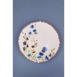 Tabak Evi Porselen Morden Düz Tabak 19,50CM Tekli - 19,5 cm