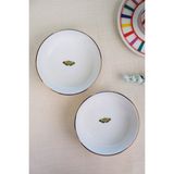 Tabak Evi Porselen Natura Kelebek Altın Yaldızlı Kase 10X3CM 150CC 2 Li - 10 cm