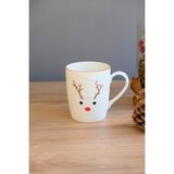 Tabak Evi Porselen Ren Geyiği Kulplu Mug Kupa 220 ml - Renkli