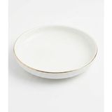Tabak Evi Porselen Sofia Altın Yaldızlı Çukur Tabak 18,5cm 620CC Tekli - 18,5 cm