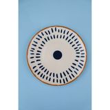 Tabak Evi Porselen Spotty Düz Tabak 19,50CM Sp3 Tekli - 19,5 cm
