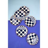Tabak Evi Porselen Spotty Pasta Tabağı 19,50CM Sp2 6 Kişilik 6 Parça - 19,5 cm