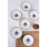 Tabak Evi Porselen Stella Çay Tabağı Seti 12CM 6 Parça BNS6CTPRS1214 - 1 lt - Çok Renkli