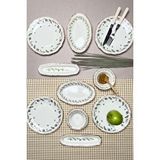 TABAK EVİ Stoneware Flower Green Kahvaltı Takımı 6 Kişilik 14 Parça