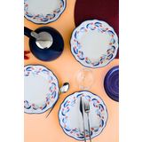 Tabak Evi Tulip Fulya Pasta Takımı Rimli 21Cm 4 Kişilik 4 Parça Fly4ptprs1157