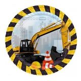 Tabak Karton İnşaat Temalı 23Cm 8 adet