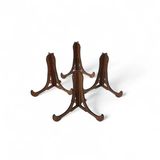Tabak Ve Süs Levhaları Gerçek Ahşap 4'Lü Teşhir Ayağı 10 Cm X 10 Cm Stand Vitrin