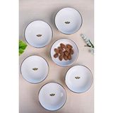 tabakevi Tabak Evi Kelebek Altın Yaldızlı Kase 10x3cm 150cc 6 Li Çok Renkli