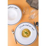 tabakevi Tabak Evi Motto Makarna Tabağı Seti 2 li 29x5,5x4cm