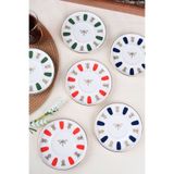 tabakevi Tabak Evi Porselen Acem Zade Karma Çay Tabağı 11,8cm 6 lı