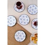 tabakevi Tabak Evi Porselen Audrey Çay Tabak Takımı 12cm 6 Parça Fly6çtprs1209 Çok Renkli