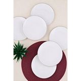 tabakevi Tabak Evi Porselen Chic Platin Yaldızlı Servis Tabağı 24,50cm 6 Lı Çok Renkli