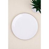 tabakevi Tabak Evi Porselen Chic Platin Yaldızlı Servis Tabağı 24,50cm Tekli Çok Renkli