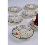 tabakevi Tabak Evi Porselen Fiori Çay Tabağı Seti 12cm 6 Parça BNS6CTPRS1217