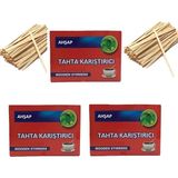 TABAKGROUP Tahta Ahşap Çay ve Kahve Karıştırıcı 500'LÜ x 3 Kutu (1.500 Adet)