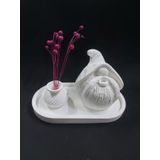 Tabaklı Cüce ve Vazo Seti 18x9,5cm