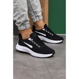 Taban Kalın Siyah Spor Ayakkabı Erkek Spor Ayakkabı Sneaker Ayakkabı - 36