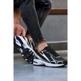 Taban Kalın Siyah Spor Ayakkabı Erkek Spor Ayakkabı Sneaker Ayakkabı Bez Spor Kadın Spor - 42