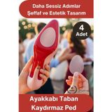 #TabanBandı Ayakkabı Taban Kaydırmaz Ped 4 Adet Şeffaf Yapışkanlı Topuklu Stiletto Babet Kösele Sert