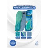 Tabanex Space Walk Jel Tabanlık – Orthoflex Esnek Sünger, 3D Jel Destekli Esnek ve Hava Kanallı - Erkek - 40 - 46