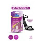 TABANEX Topuklu Ayakkabı Şeffaf Ön Pedi – Kaydırmaz Darbe Emici Jel Tabanlık - Soft Point Jel