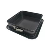 Tabanlı Kelepçeli Teflon Kare Pasta Ve Kek Kalıbı 24X24 H:7 Cm