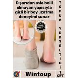 #Tabanlık Boy Uzatıcı Ortopedik Ayakkabı Tabanlık Jel Konforlu Gizli Rahat Silikon Topuk Yükseltici