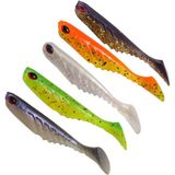 Tabaş 5 Adet/grup 7cm 2.9g Solucan Yumuşak Lures Yapay Balıkçılık Yemler Wobbler Sazan Balıkçılık Mücadele Shad Silikon