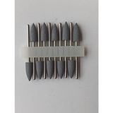 Tabaş Diş Parlatma ve Parlatma Araçları Taşlama Kafası Oje Parlatma Kafası Parlatma Araçları Parlatıcı Freze Uç Seti 10 Adet 6.X16MIKROMOTOR El Aleti 2.35MM 404-GRİ-PEMBE-YEŞİL-SARI-MAVİ-TURKUAZ
