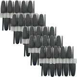 Tabaş Diş Parlatma ve Parlatma Araçları Taşlama Kafası Yeşim Parlatma Oje Parlatma Kafası Parlatma Araçları Parlatıcı Gri Freze Uç Seti 10 Adet 10*24 Mikromotor El Aleti 2.35 mm