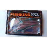 Tabaş Fısh Kıng Ftk 105MM Yumuşak Balıkçılık Cazibesi -6 Adet Silikon Yem T Kuyruk Wobbler Bas Yapay Yem Balıkçılık Yumuşak Cazibesi FTK-105M M-326# 3H32-1-45