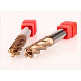 Tabaş Katı Karbür Kaplı 4 Kanallı Uç HRC55 Shazam 10-10D-25C-75L-4F-HRC55 Freze Kesicisi 1 Adet D10*30*75L*4T