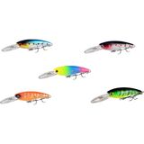 Tabaş Maket Balıklar Suni Yemler 5 Adet 5 Ayrı Renk Yüzen Minnow Balıkçılık Lures Wobblers Trolling Crankbaits 9cm 7.5g Yapay Sert Yemler Tüm Balıkçılık Için Bas Sazan