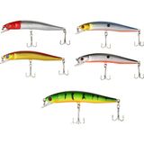 Tabaş Maket Balıklar Suni Yemler 5 Adet/takım 8cm/7g Zoka Yapay Balık Striped Üçlü Kanca Yapay Lazer Sert Krank Yem Için Çizgili Bas