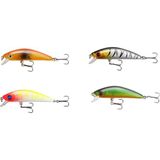 Tabaş Maket Balıklar Suni Yemler Innow Sert Yem Wiggle Yapay Balıkçılık Yem Platin Yem, Yüzer Abs Plastik Minnow 7.2cm7.5g/ 4-Color Renk 4 Adet Yem Balık Yemleri