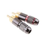 Tabaş Rca Erkek Konnektör 6.5 mm Kablo Bağlama Adaptörü Altın Kaplamalı Erkek Fiş Ses Video Kablo Konnektörü Lehimsiz Adaptör 2 Adet Bakır Rca Fono Erkek Fiş Konnektörü Ses Adaptörü Ses Fiş Terminali Av