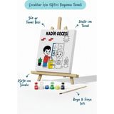 Tabdiko Ramazan Eğitici Boyama Seti Kadir Gecesi Sadaka (Şövaleli) - Standart - Çok Renkli