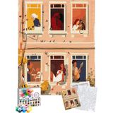 Tabdiko Sayılarla Boyama Seti 40 x 50 cm Cam Kenarı Gerili Tuval Şasesi ile Renkli Sanat Deneyimi