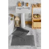 TABEA HOME Ayak Havlusu-paspas Seti 2'li 500gr. Antrasit