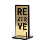 Tabela Masa Rezerve Yazısı - Altın Sarı